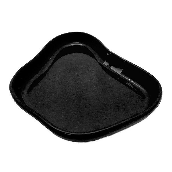 Bandeja Orgânica  - 13x10cm -  Preto - 1 unidade - Só Boleiras - Rizzo