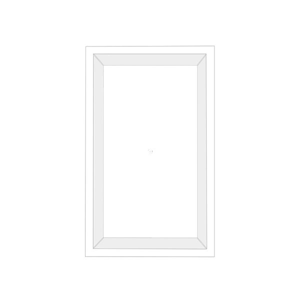 Bandeja retangular Plástico Transparente - 31x19x2cm - 1 unidade - Rizzo
