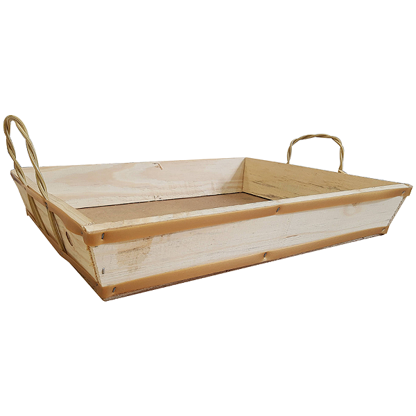 Bandeja Retangular de Vime 63 x 40 x 13 cm 1 unidade - Rizzo