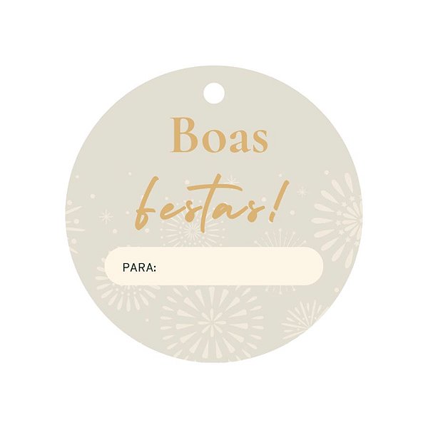 Tag Decorativa - Boas Festas - 15 unidades - Stickr - Rizzo