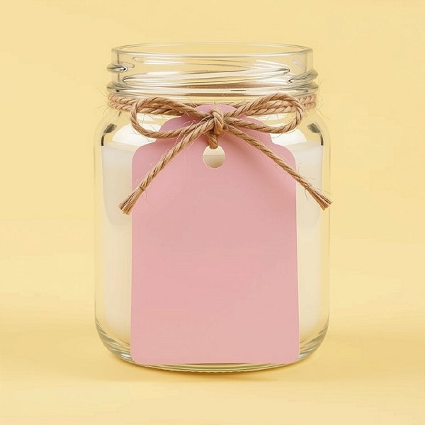 Tag Decorativa Rosa Claro - 4,5x7cm - 10 unidades - Rizzo