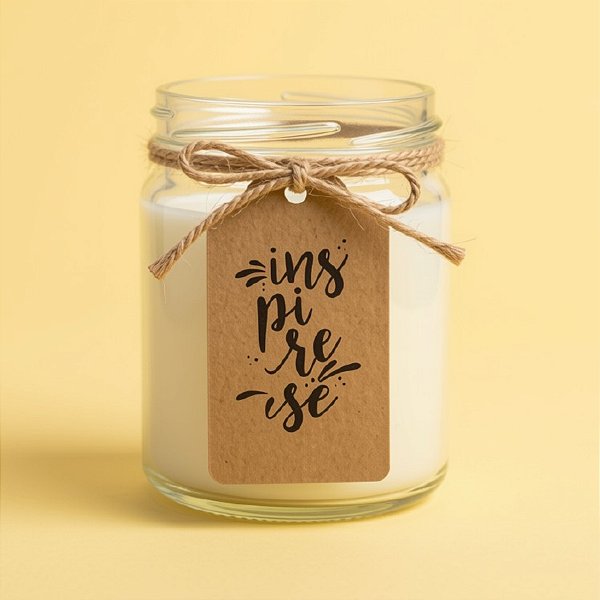Tag Decorativa Kraft com Furo - INSPIRE-SE - 10 unidades - Rizzo