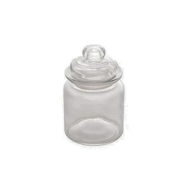 Pote de Vidro com Tampa Hermética - 300ml - 8x13x8cm - 1 unidade - Rizzo