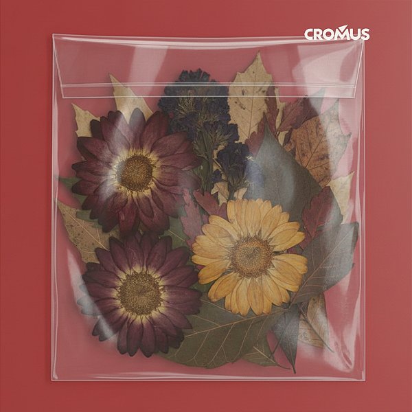 Saco adesivado sem Furo - 22x30cm - 500 unidades - Cromus - Rizzo