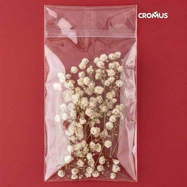 Saco Adesivado sem Furo - 15x20cm - 100 unidades - Cromus Embalagens