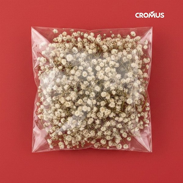 Saco Adesivado sem Furo - 14x14cm - 100 unidades - Cromus Embalagens