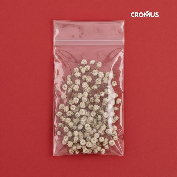 Saco Adesivado sem Furo - 10x17cm - 100 unidades - Cromus Embalagens