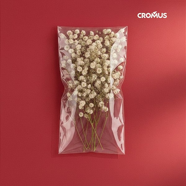 Saco Adesivado sem Furo - 9x13cm - 100 unidades - Cromus Embalagens
