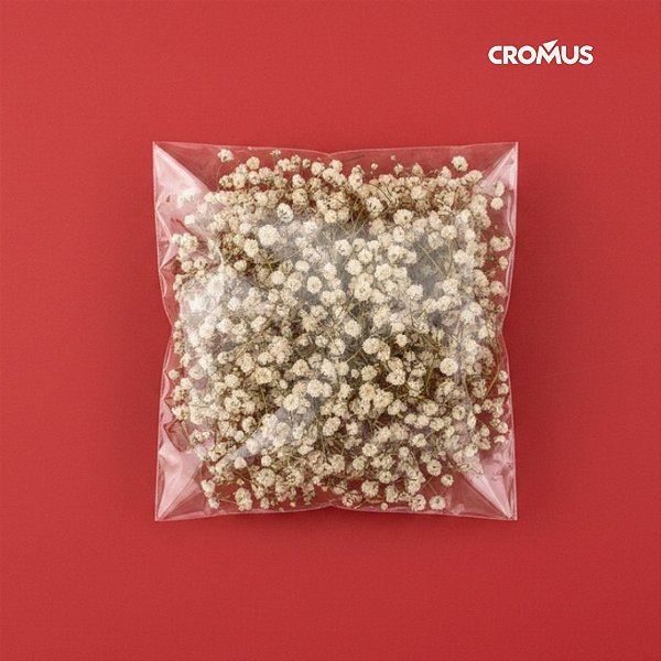 Saco Adesivado sem Furo - 8x8cm - 100 unidades - Cromus Embalagens