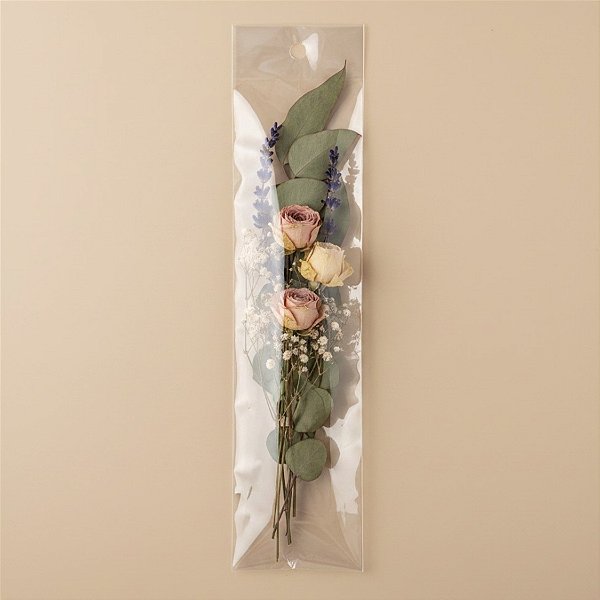 Saco Adesivado com furo - 8,5 x 30 cm - Rizzo