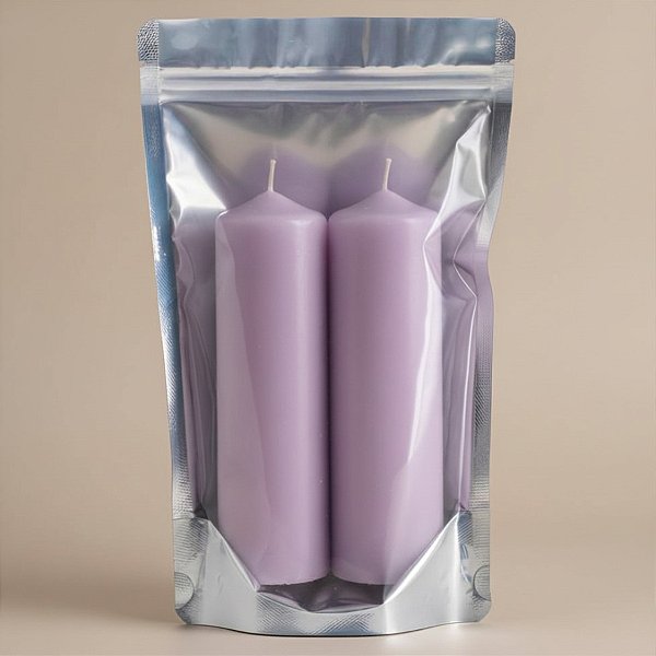 Saco de Papel Prata Frente Transparente Stand Up Pouch Zip 20x30x5cm - Hermético e Impermeável Dentro e Fora - 50 un