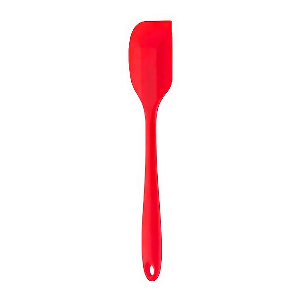 Espátula Reta Pão Duro em Silicone - Vermelho - 21cm - 1 unidade - Prime Chef - Rizzo