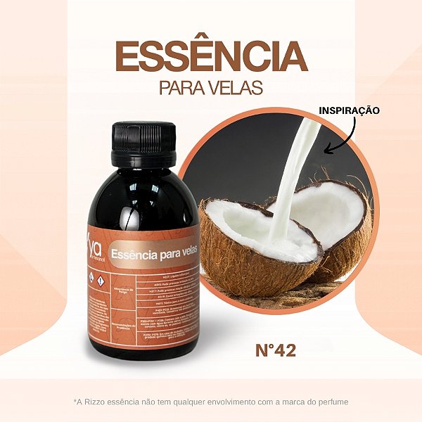 Essência Coconut Desert Concentrada Para Velas N°42 - 100g - 1 unidade - Vya - Rizzo