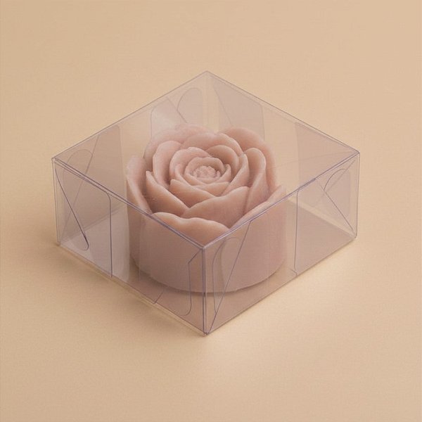 Caixa Transparente De Acetato Quadrada Nº3 - 10x10x4cm - 10 unidades - Rizzo