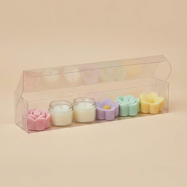Caixa Transparente de Acetato M12 - 24,5x5,5x4,5cm - 20 unidades - CAC - Rizzo