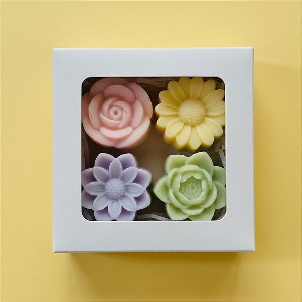 Caixa com Visor PV7 (7cm x 7cm x 4cm) Branca - 20 unidades - Rizzo