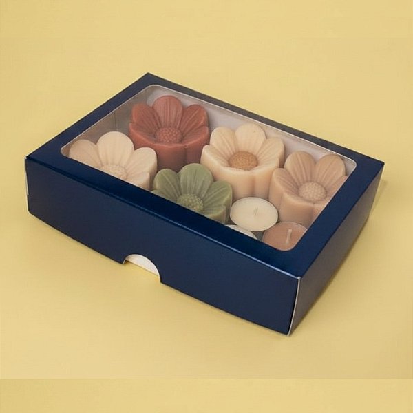 Caixa com Visor S27 (15cmx20cmx6cm) - Azul Escuro - 10 unidades - ASSK - Rizzo