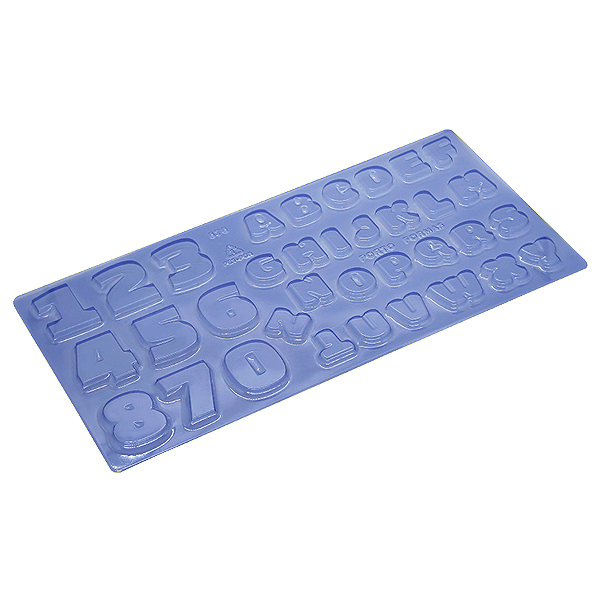 Forma de Acetato Especial "Alfabeto + Números Médio" - 878 - 01 Unidade - Porto Formas - Rizzo