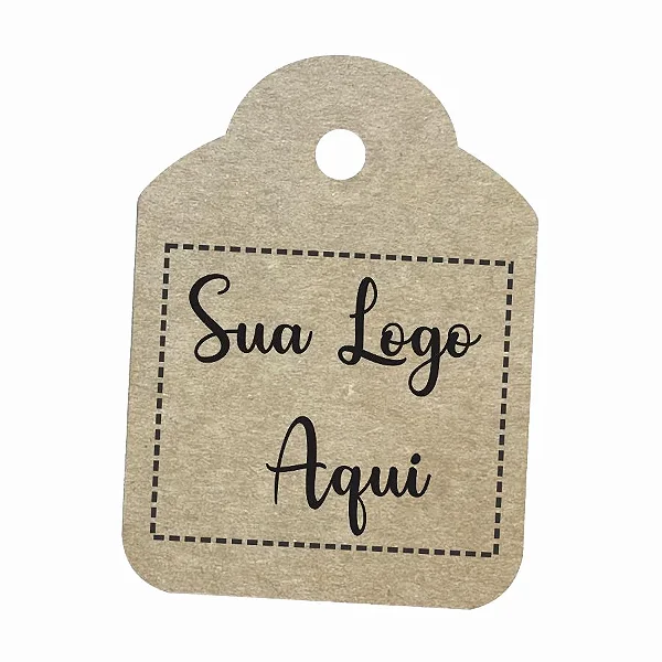 Tag em Papel Craft Personalize - 5x6,5cm - 16 unidades - Rizzo