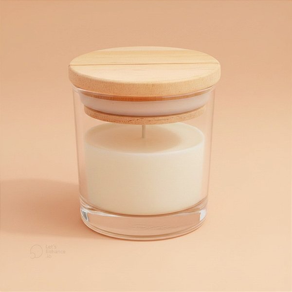 Pote de Vidro Hermético com Tampa de Madeira 120ml - 6,5x8cm - 1 unidade - Rizzo