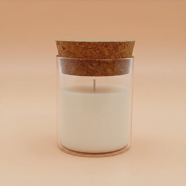 Pote de Vidro com Tampa Rolha - 5x6cm - 75ml - 1 unidade - Rizzo