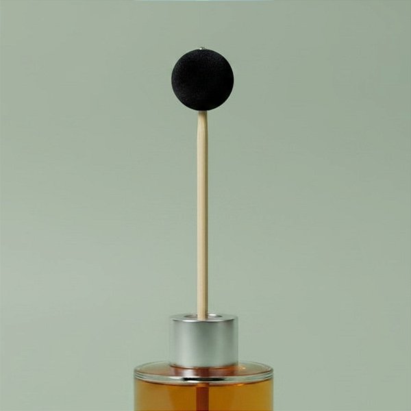 Palito Para Aromatizador - Bola De Veludo Preto - 25cm - 1 unidade - Rizzo