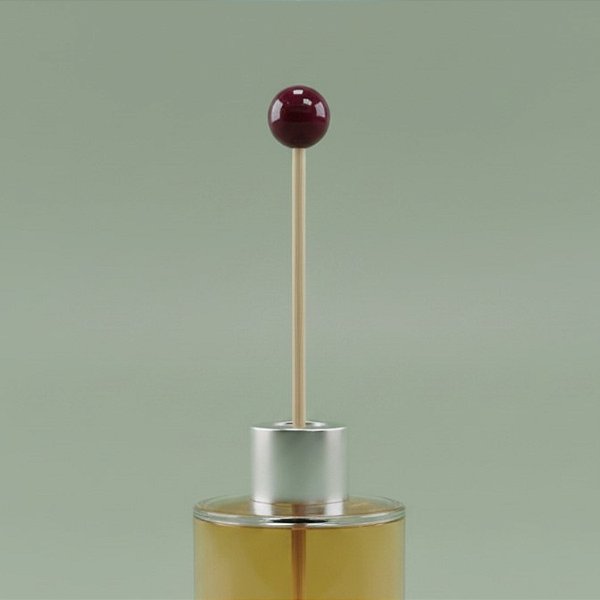 Palito Para Aromatizador - Bola Vinho Envernizada - 25cm - 1 unidade - Rizzo