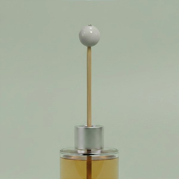 Palito Para Aromatizador - Bola Branca Envernizada - 25cm - 1 unidade - Rizzo