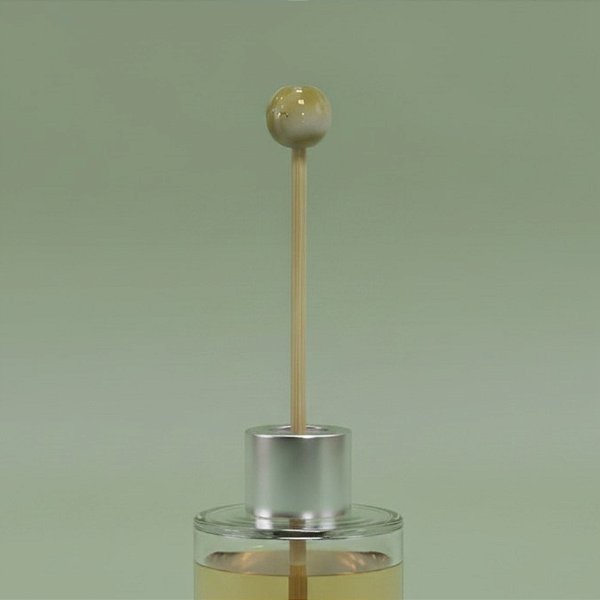 Palito Para Aromatizador - Bola Verde e Branco Mesclado - 25cm - 1 unidade - Rizzo