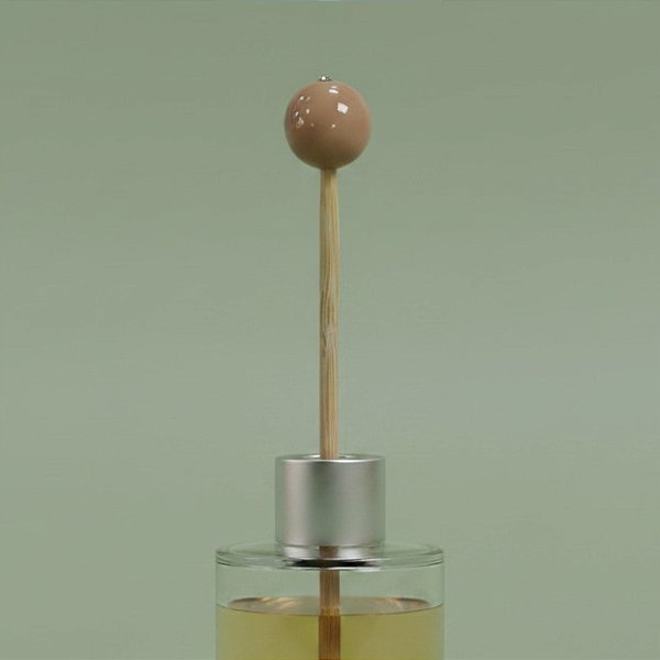 Palito Para Aromatizador - Bola Nude Envernizada - 25cm - 1 unidade - Rizzo