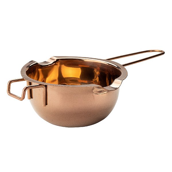 Acessório para Banho Maria  - 25X11X6Cm - Aço Inox - Rose Gold - 1 unidade - Cromus Linha Profissional Allonsy - Rizzo