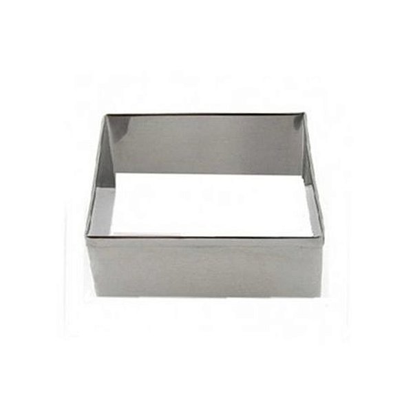 Cortador Aro Quadrado 3x3x4cm -1 Unidade - Ref:2037 - RR Cortadores - Rizzo