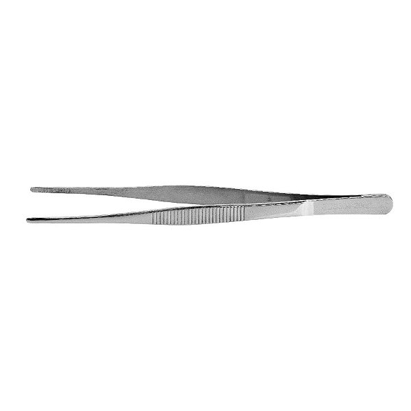Pinça Culinária Reta Aço Inox - 20cm  - 1 unidade - Cromus Linha Profissional Allonsy - Rizzo