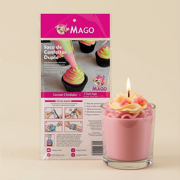 Saco Confeitar Duplo - 26x47cm - 05 Un - Mago