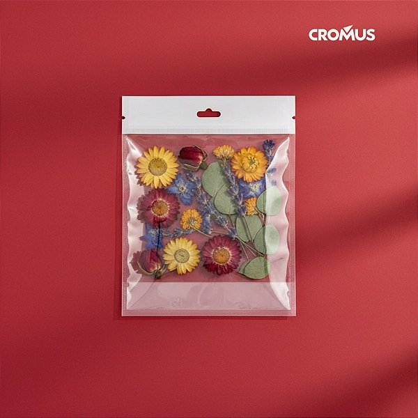 Saco Adesivado com Furo - Branco - 6x7cm - 100 unidades - Cromus - Rizzo