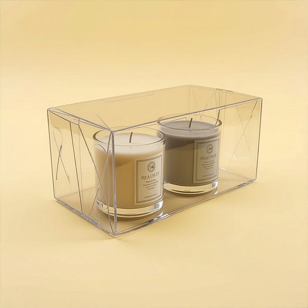 Caixa Transparente de PVC Retangular - K27 - 8,2x4,2x3,5cm - 20 unidades - Assk - Rizzo