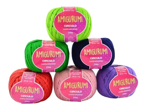 Fio Amigurumi Circulo 100% Algodão 254 Metros Trico Croche