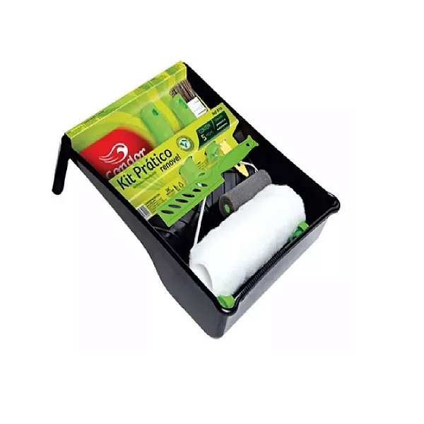 Kit Pintura Condor  c/ Trincha Rolo Bandeja Cabo Misturador