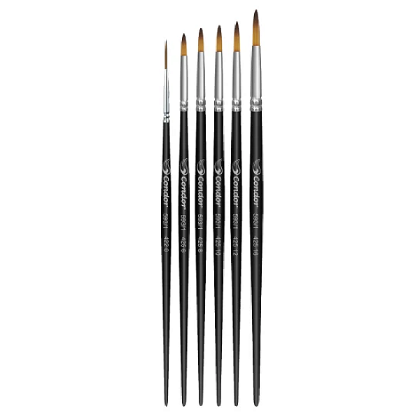 Conjunto Pincel  BAUER superficie lisa CONDOR 593-1