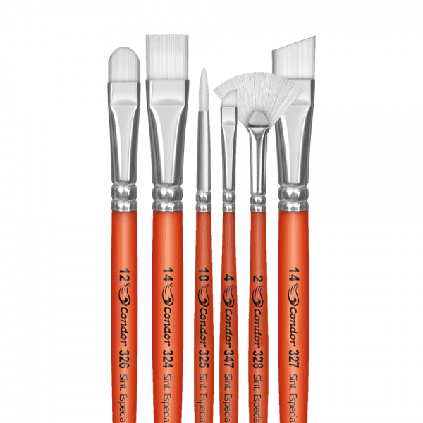 Conjunto Pincel Condor KIT TECIDO - REF595 - 6 UNIDADES