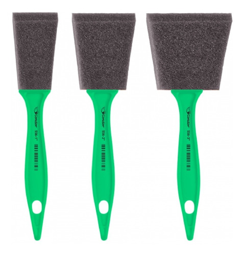 Pincel Mousse Condor 556 - Kit 03 Tamanhos 1-2-3