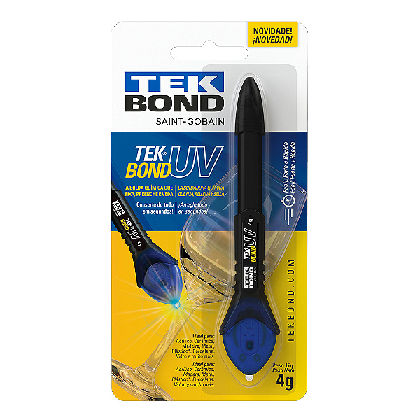 Super Cola Caneta UV Tekbond - 4 gramas