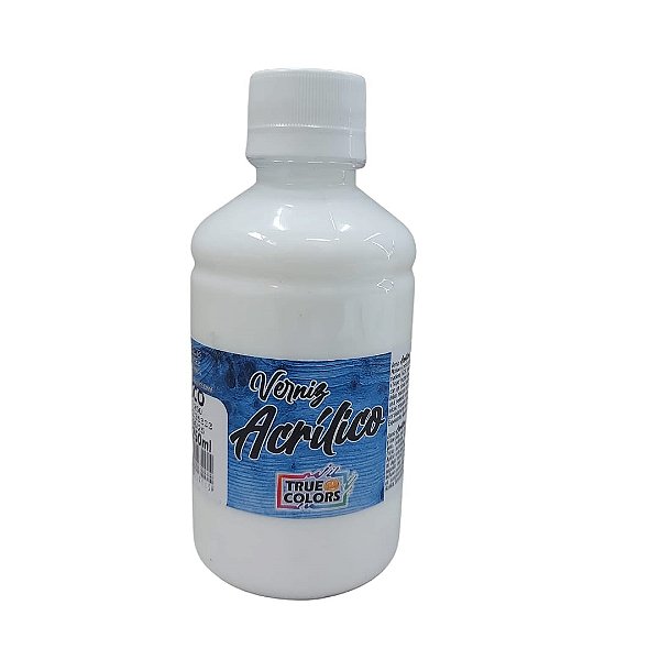 VERNIZ ACRILICO ACETINADO TRUE COLORS 250 ML BASE DE AGUA
