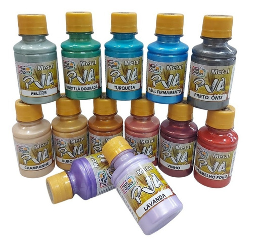 Tinta Pva Metálica True Colors 100 Ml