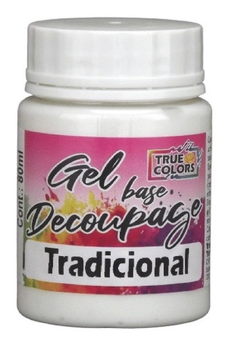 Cola Gel Decoupage Tradicional 80 Ml - True Colors