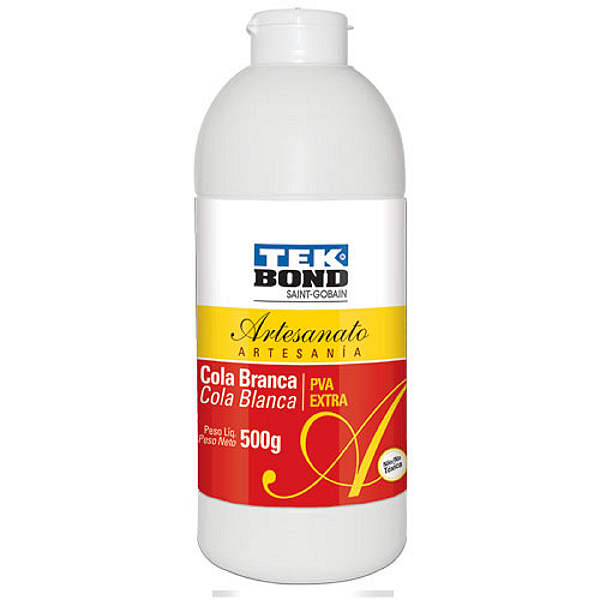 Cola Branca Pva Extra Forte Tekbond Artesanato 500 Gramas
