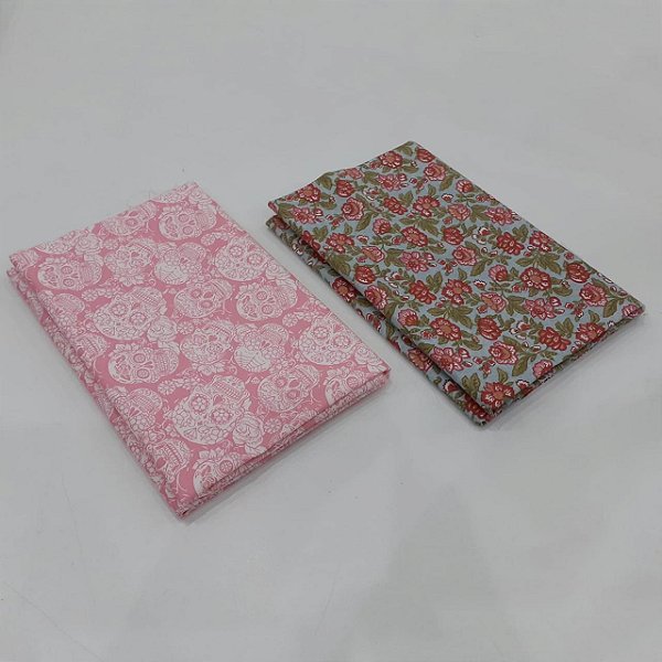 Tecido 100% Algodão 02 Recorte Florido de 50x70 cm - KT041