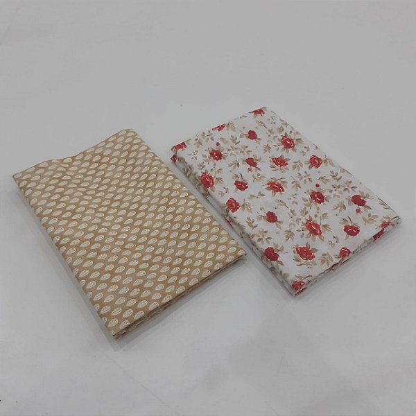 Tecido 100% Algodão 02 Recorte Florido de 50x70 cm - KT032