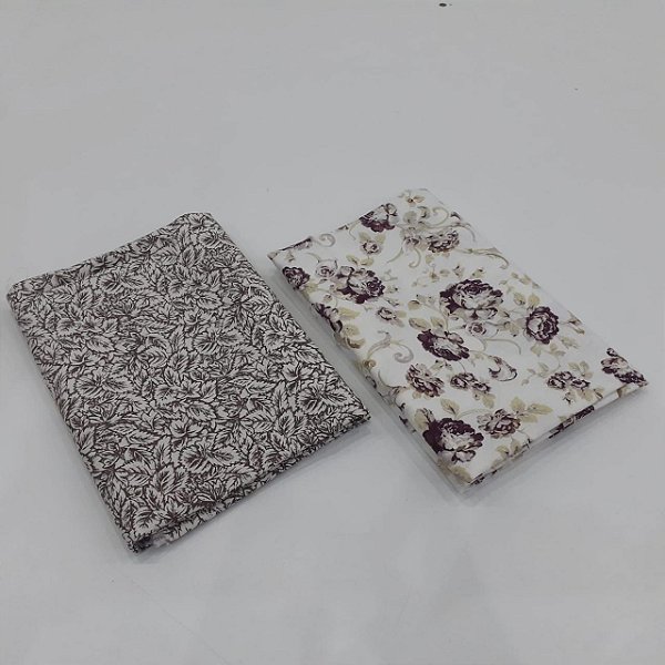 Tecido 100% Algodão 02 Recorte Florido de 50x70 cm - KT031