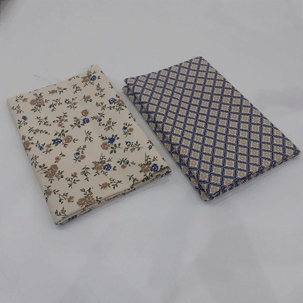 Tecido 100% Algodão 02 Recorte Florido de 50x70 cm - KT023